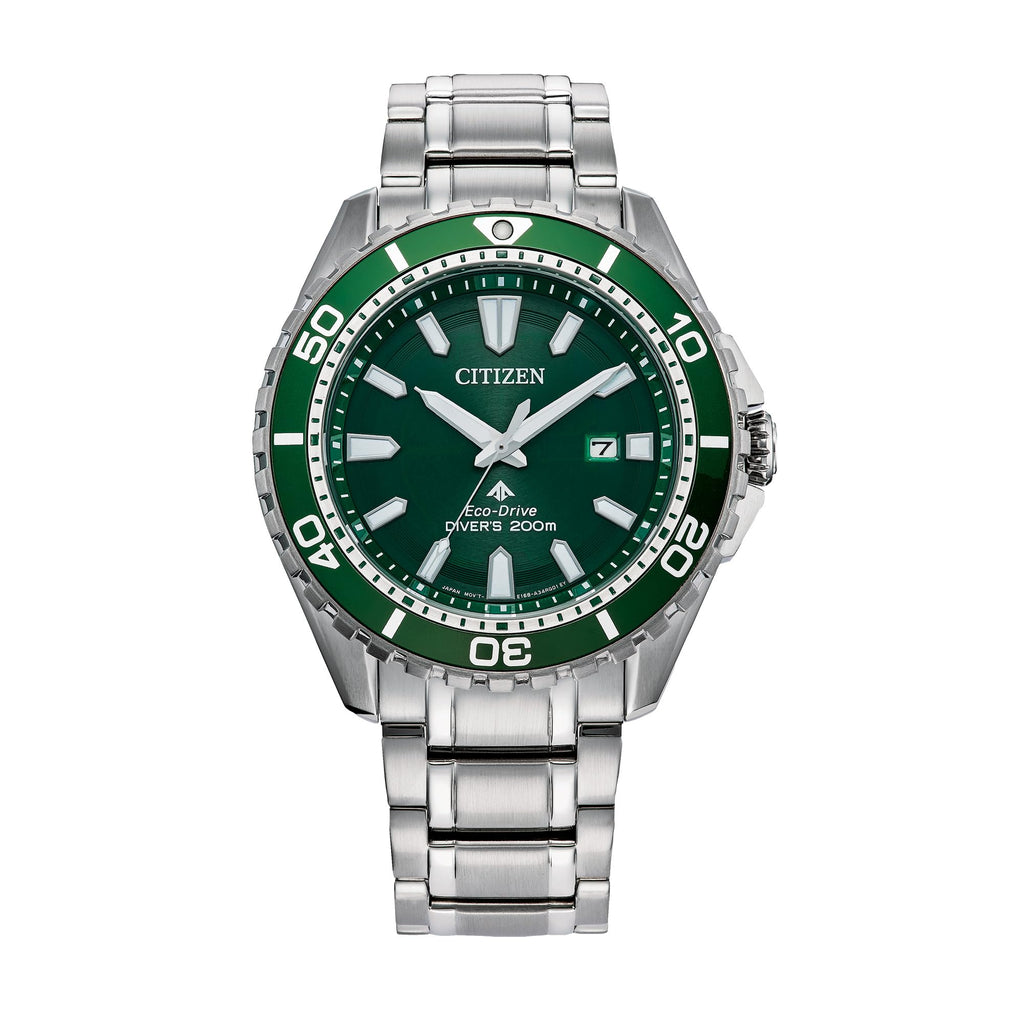Citizen Mens Eco-Dive Promaster Dive Silver-Tone