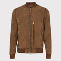 The Belmont Suede Bomber Jacket